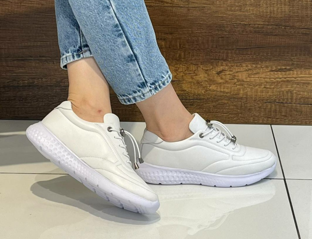 Vstep Finna Hakiki Deri Ortopedik Kadın Ayakkabıları (VL-077)