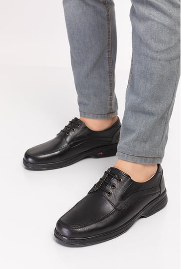 Vstep Class Bağcıklı Ortopedik Deri Erkek Ayakkabı (Dia-102)