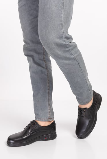 Vstep Class Bağcıklı Ortopedik Deri Erkek Ayakkabı (Dia-102)